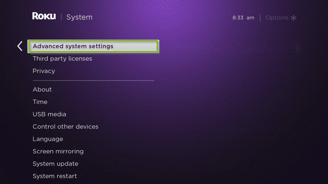 choose Advanced System Settings