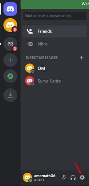 Tap on Settings icon