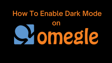 How to Enable Omegle Dark Mode