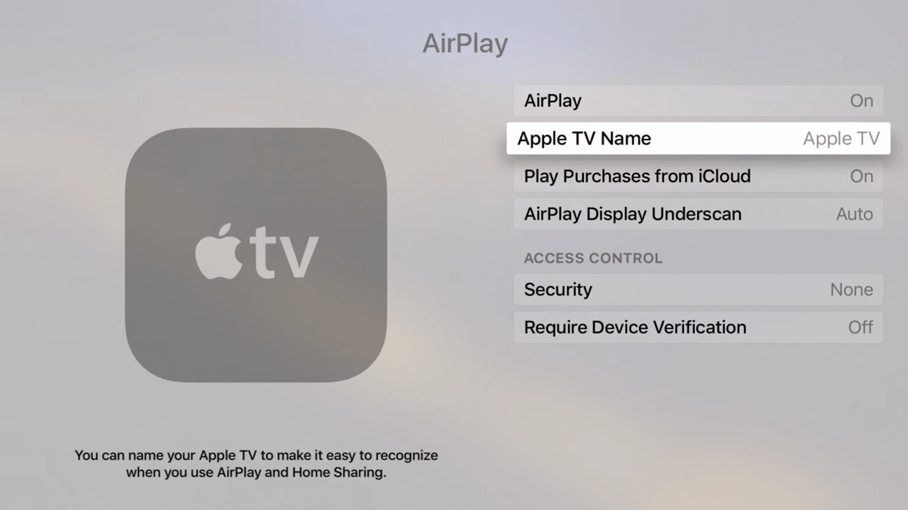 How to Rename Apple TV