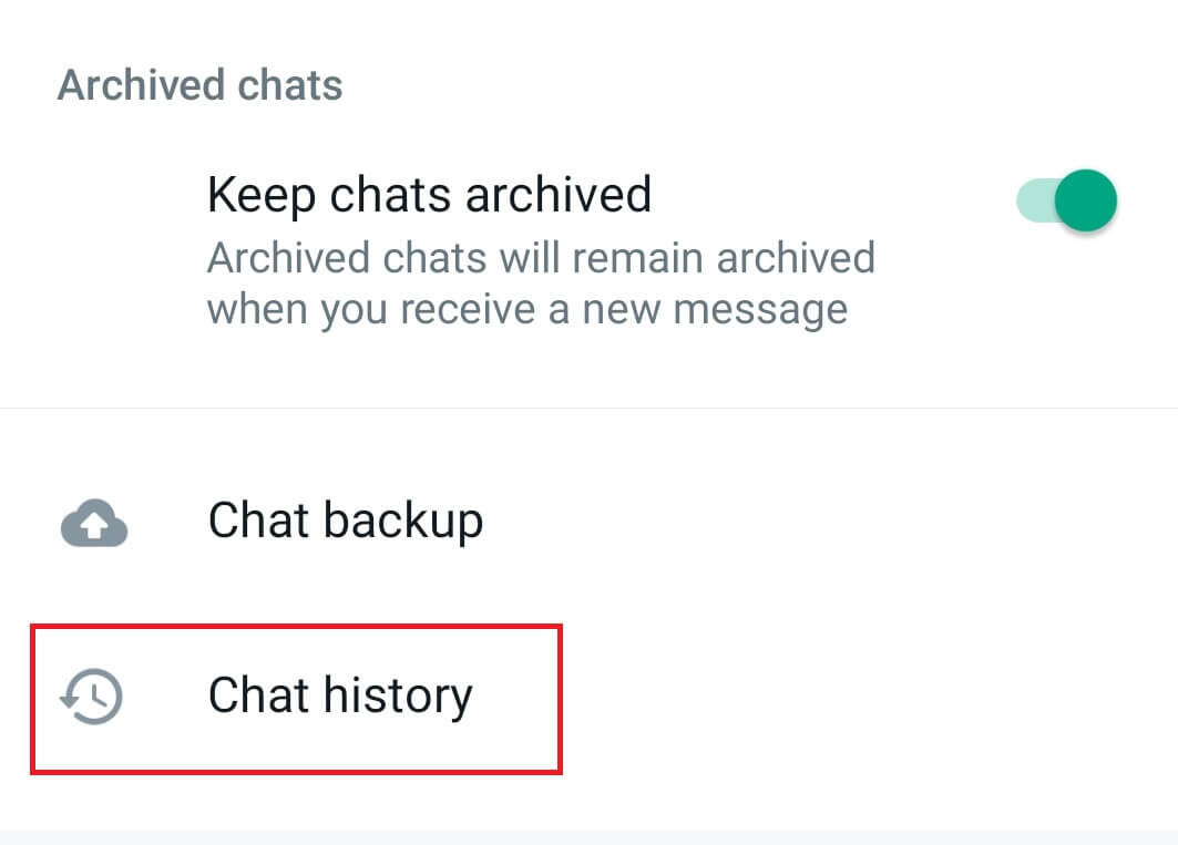 WhatsApp Chat History