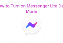 How to turn on Messenger Lite Dark Mode