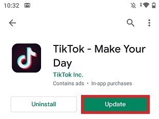 Update TikTok on Android