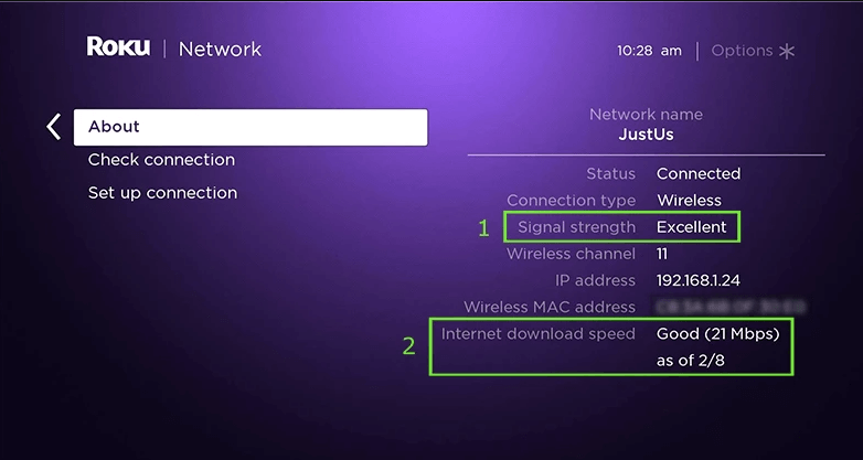 To check Internet connection for Roku error code 016