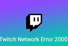 Twitch Network Error 2000