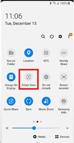 Click on the Smart View icon