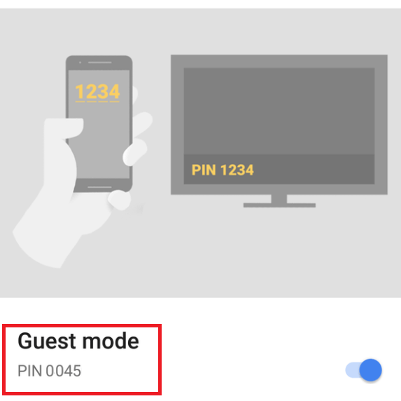 Guest Mode PIN
