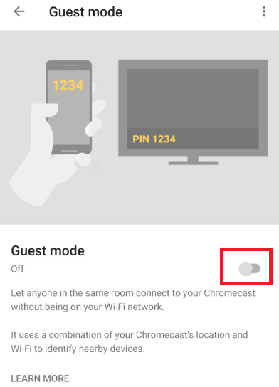 Enable Guest Mode