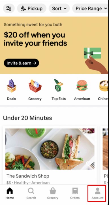 Canceling Uber One in Uber Eats