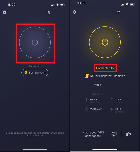 Enable VPN to change the location on TikTok