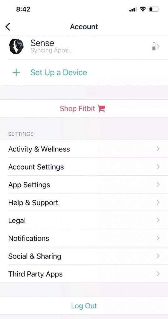 select the App Settings.