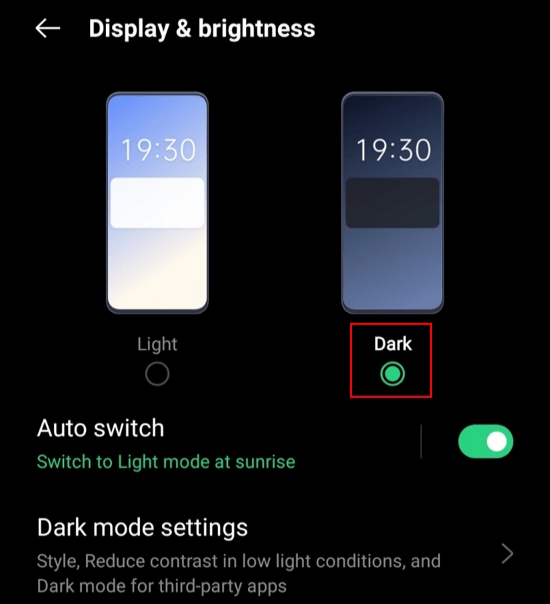 select Dark option to Enable Zoom Dark Mode