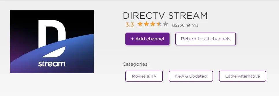  Tap on the +Add Channel button to get DirecTV Stream