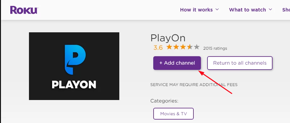 To Add Playon Channel from Roku Channel Store