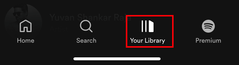 Spotify Your Library