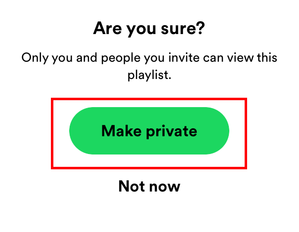 How to Make Spotify Playlist Private