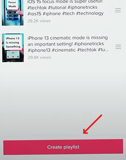 Method on How to Make Playlist on TikTok
