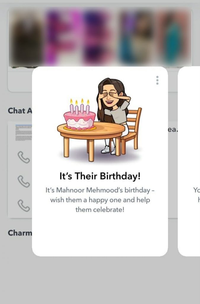 You will find your Friends birthday on Snapchat