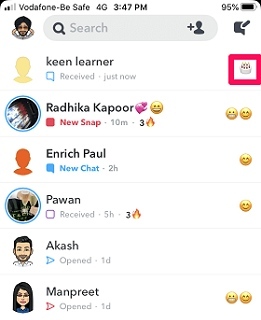 Birthdays on Snapchat can be find using emoji or bitmoji