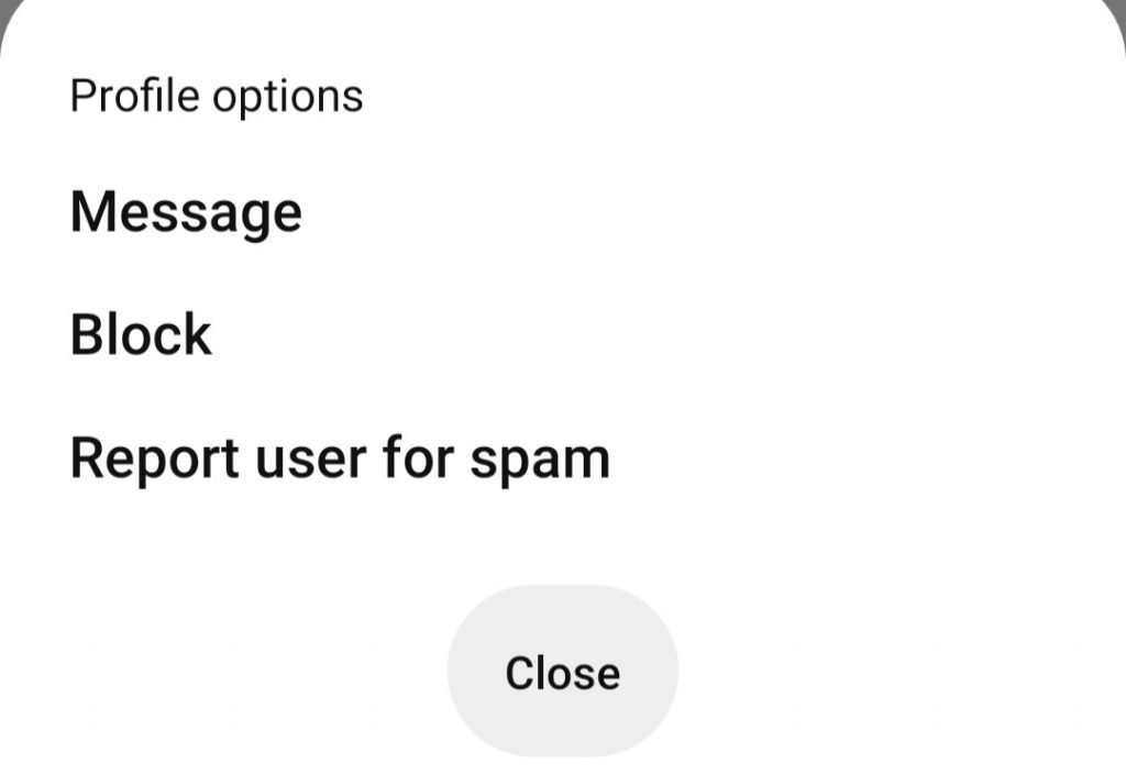 Click on Message option 