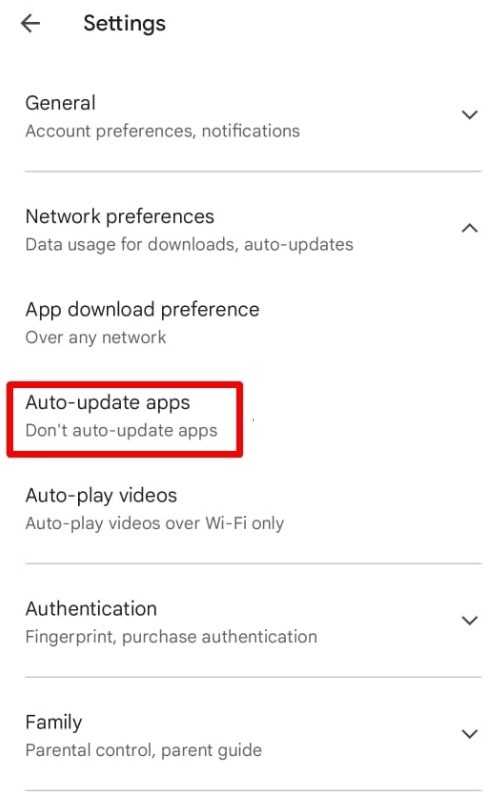 auto update apps