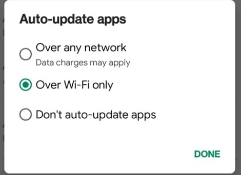Update apps on Play Store automatically