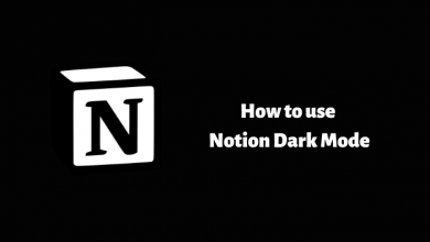 How to use Notion Dark Mode