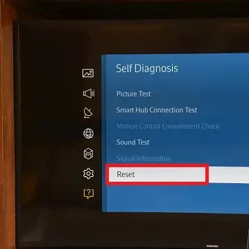 Reset Samsung TV