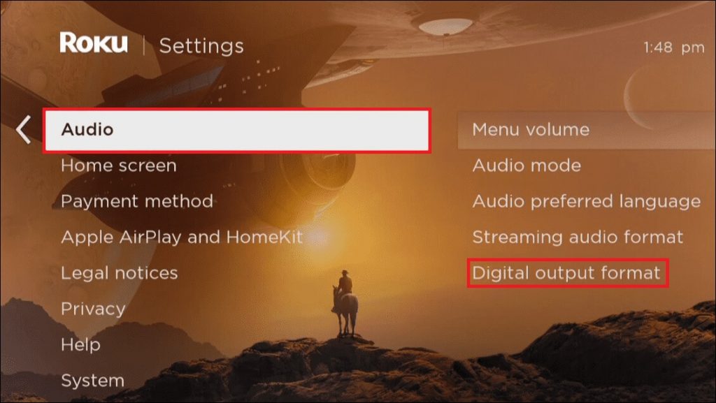 Change the Audio Settings on Roku