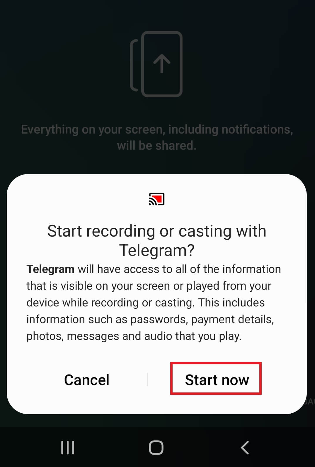 How to Share Screen on Telegram
