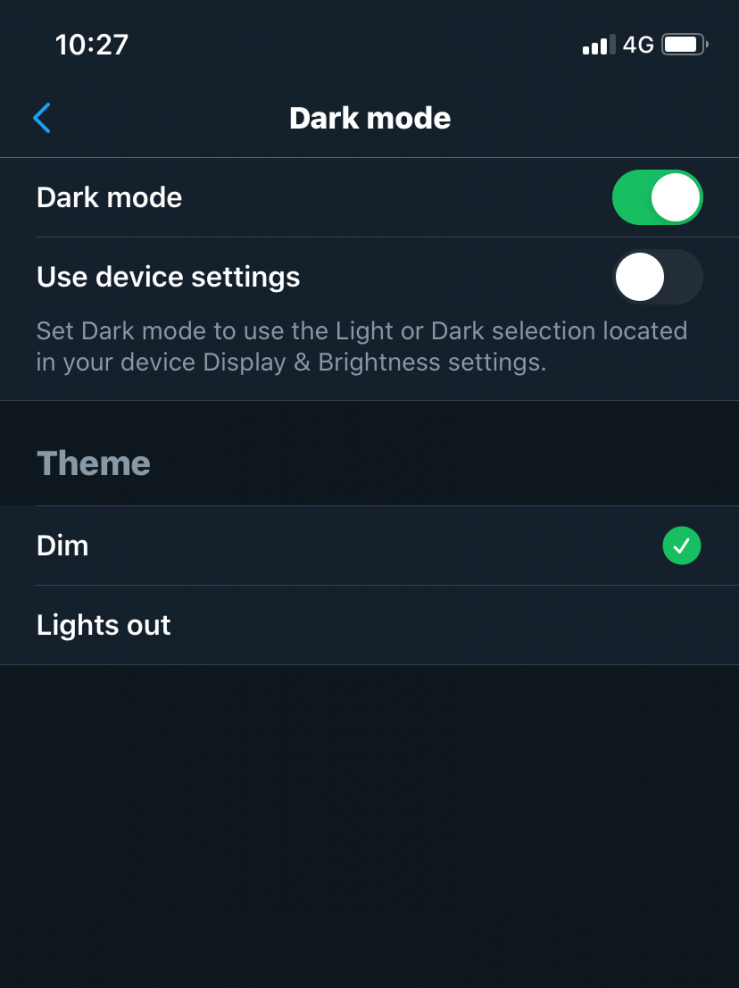 Twitter Dark Mode