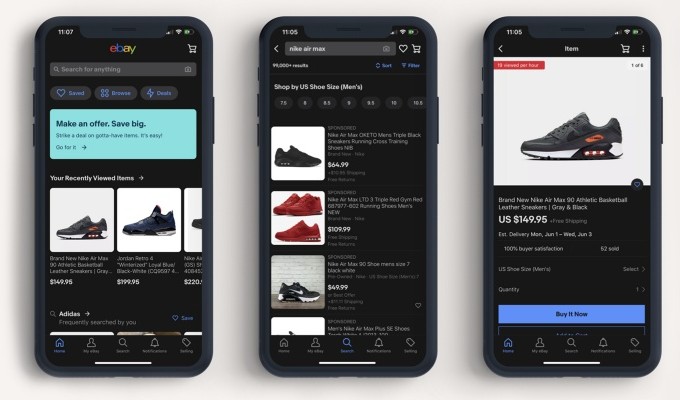 eBay Dark Mode