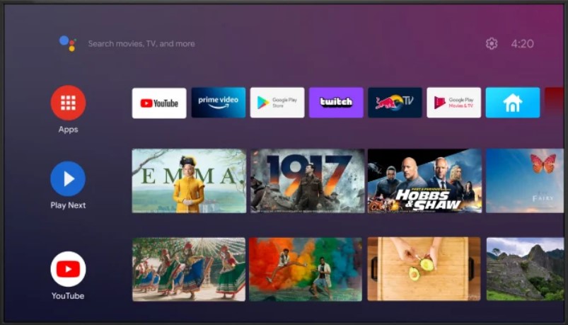 Adding applications on Android TV