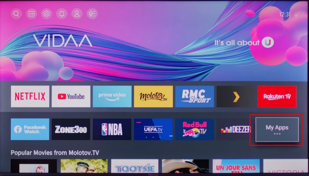 Add apps on Hisense Vidaa TV