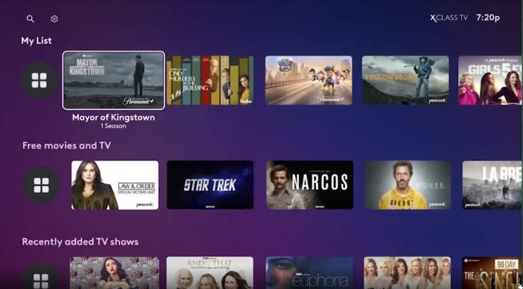 Apps on Hisense XClass TV