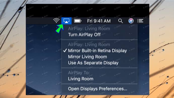  Tap the AirPlay icon 