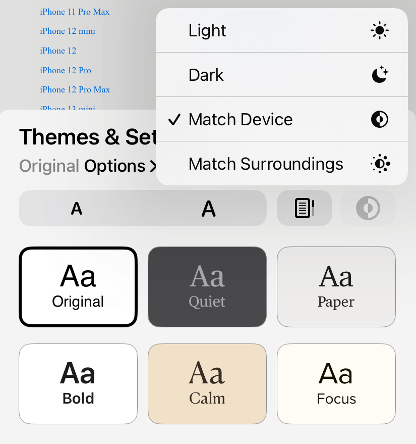 Apple Books Dark Mode 