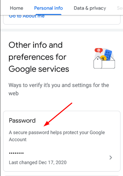 Steps to change your Youtube TV password