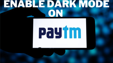 Enable Dark Mode on Paytm