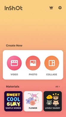 tap on the Video tab