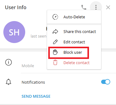 How to Block Someone on Telegram