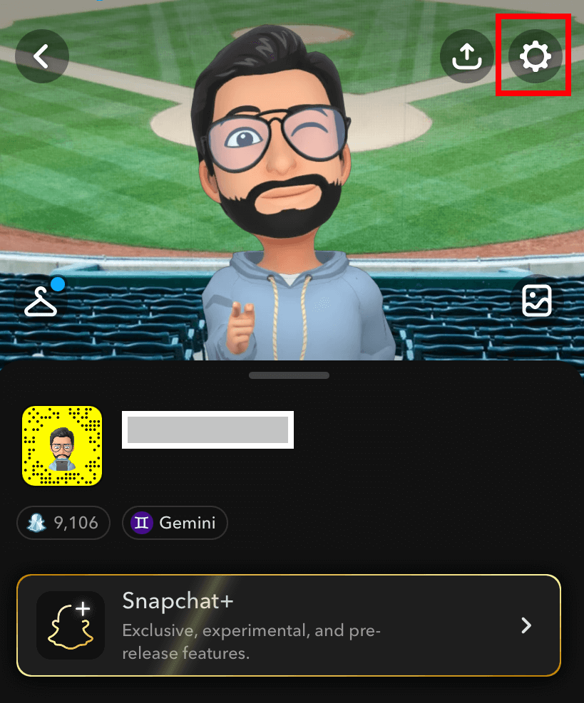 Snapchat Settings icon