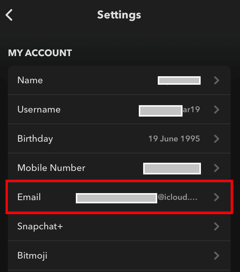 Choose the Email option