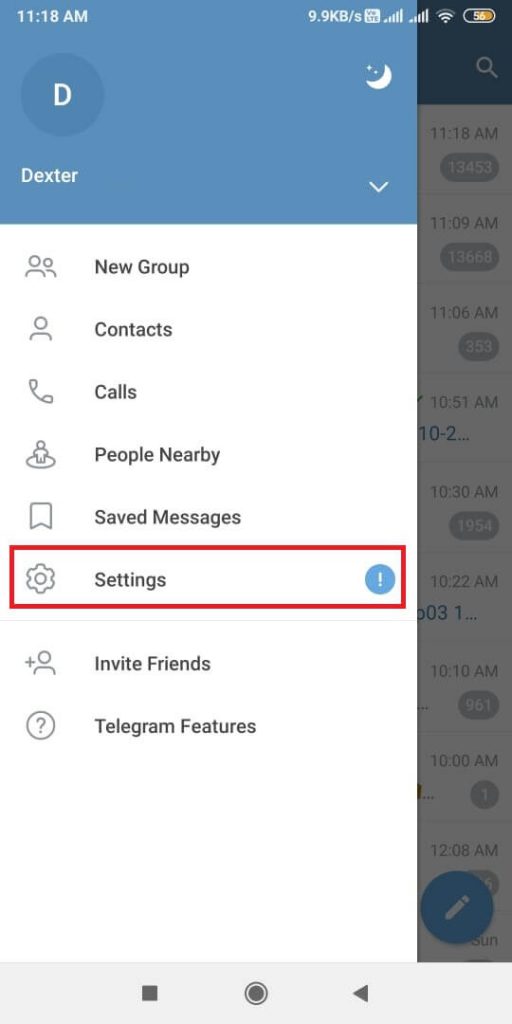 Go to Settings