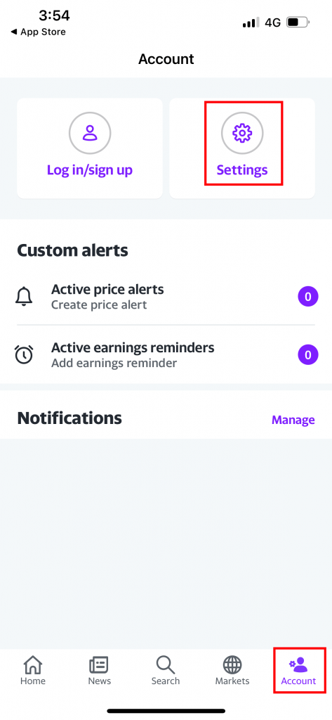 Yahoo Finance Dark Mode