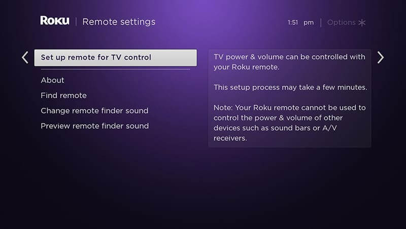 Click on Find the Roku remote option 