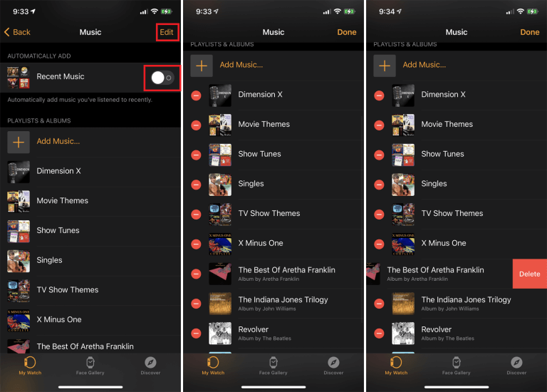 Remove Music Files to Free Up Space on Apple Watch