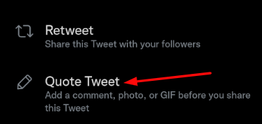 Steps to save someone else's Tweet on your profile