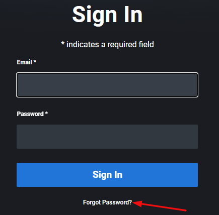 Steps to reset Discovery plus password