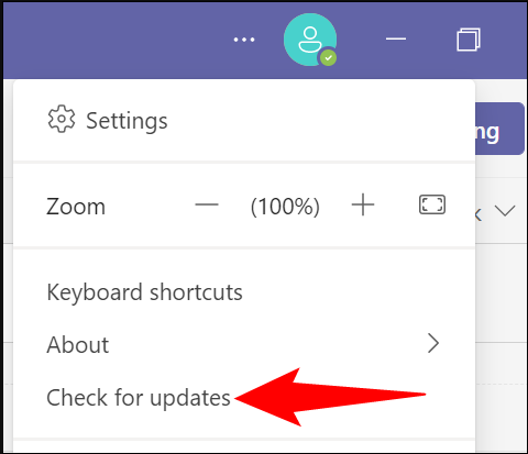 Steps to update Microsoft Teams